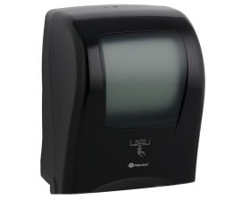 Automatický bezdotykový podavač papírových ručníků v rolích MAXI MERIDA ONE, černý