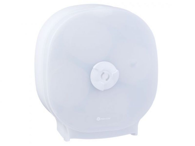 Zásobník na 4 role toaletního papíru bez dutinky MERIDA Hygiene CONTROL, bílý