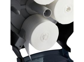 Zásobník na čtyři role toaletního papíru bez dutinky MERIDA ONE MAXI, černý