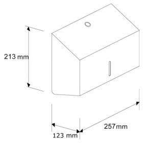 Zásobník na jednotlivé ručníky  STELLA MINI nerez mat