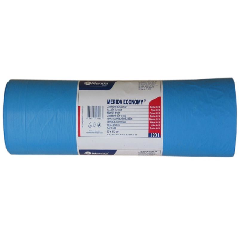 Pytle HDPE 19 mi, 70x110cm,120 l,modré 50 ks/b /W41N/
