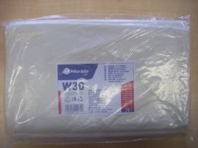 Sáčky LDPE, 30 mi, 60x90 cm, 70 l, bílé, 50 ks/bal /W30B/