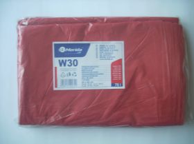 Sáčky LDPE, 30 mi, 60x90 cm, 70 l, červené, 50 ks/bal /W30C/