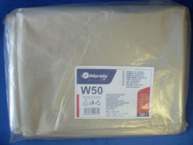 Pytle LDPE, 40 mi, 90x110 cm, 160 l, čiré, 10ks/bal /W50P/