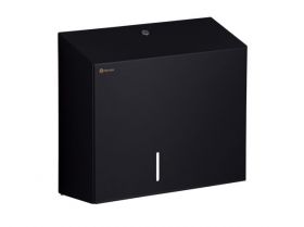 Zásobník na toaletní papír 20 cm s držákem na zbytek role MERIDA STELLA DUO nerez černá