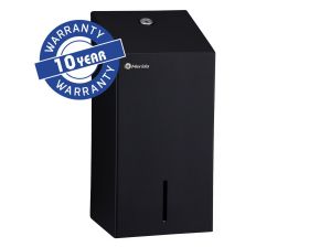 Zásobník na skládaný toaletní papír MERIDA STELLA nerez černá (kapacita až 400 listů)