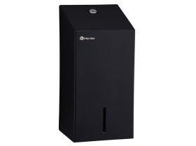 Zásobník na skládaný toaletní papír MERIDA STELLA nerez černá (kapacita až 400 listů)