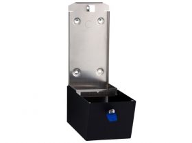 Zásobník na skládaný toaletní papír MERIDA STELLA nerez černá (kapacita až 400 listů)