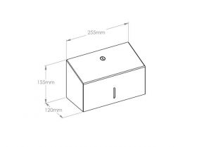 Zásobník na jednotlivé papírové ručníky MERIDA STELLA Anti-FingerPrint MINI, nerez mat