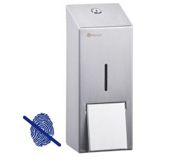 Dávkovač tekutého mýdla MERIDA STELLA Anti-FingerPrint MAXI, objem 800 ml, nerez mat