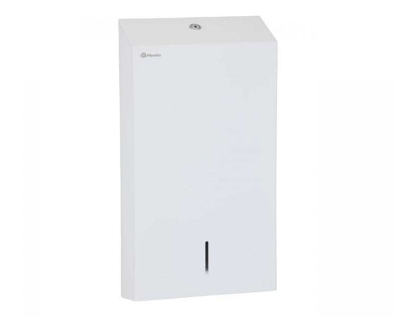 Zásobník na jednotlivé papírové ručníky MERIDA STELLA SLIM MEGA nerez bílá