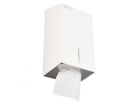 Zásobník na skládaný toaletní papír MERIDA STELLA nerez bílá (kapacita až 400 listů)