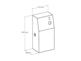 Kryt na elektronický osvěžovač vzduchu MERIDA STELLA nerez bílá