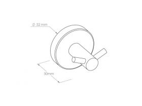 Věšák dvojitý šnek MERIDA STELLA bílá