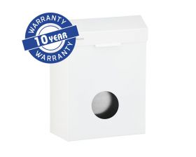 Koš na sanitární odpad se zásobníkem hygienických sáčků MERIDA STELLA nerez bílá 4,4 l