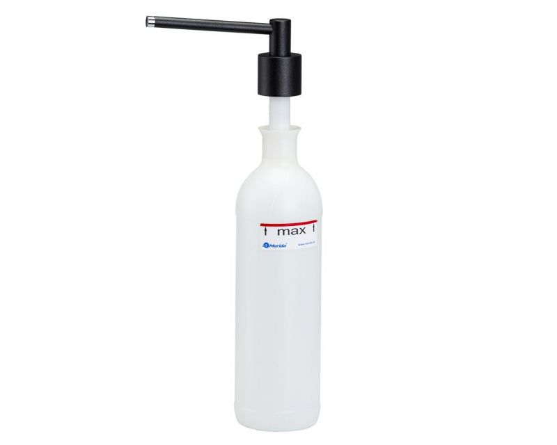 Dávkovač tekutého mýdla umyvadlový CYLINDER, objem nádržky 1000 ml, černý