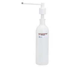 Dávkovač tekutého mýdla umyvadlový CYLINDER, objem nádržky 1000 ml, bílý