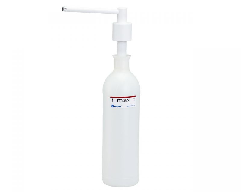 Dávkovač tekutého mýdla umyvadlový CYLINDER, objem nádržky 1000 ml, bílý