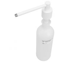 Dávkovač tekutého mýdla umyvadlový CYLINDER, objem nádržky 1000 ml, bílý