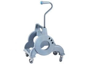 Úklidový vozík MERIDA zelený s ergonomickou rukojetí jednokbelíkový 15 l + box 8 l, ždímač