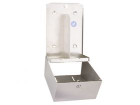 Zásobník na SKLÁDANÝ toaletní papír STELLA nerez mat kapacita až 900 listů