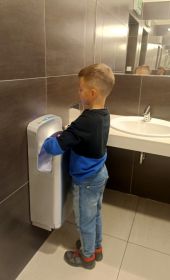 Osoušeč rukou Jet Dryer  CLASSIC stříbrný ABS plast