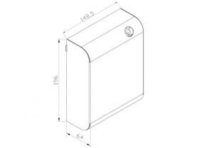 Kryt na elektronický difuzér Merida Aroma, STELLA nerez mat
