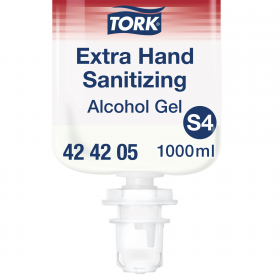 TORK 424205 - Extra gelový dezinfekční prostředek na ruce s alkoholem, 1000 ml, S4