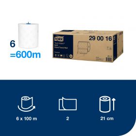 TORK 290016 – Matic® jemné papírové ručníky v roli H1, 2vr., 120m, 6 rolí - Karton