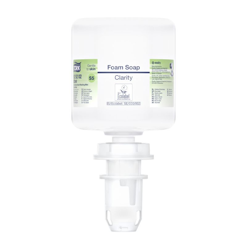 TORK 525202 – Mini čiré pěnové mýdlo S5, bez parfemace, 525 ml