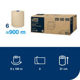 TORK 290099 Matic® papírové ručníky v roli natural H1, 2 vrst., 6 rl. - Karton