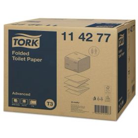 TORK 114277 – Skládaný toaletní papír Advanced T3, 2 vrst., 36 x 252 ks - Karton