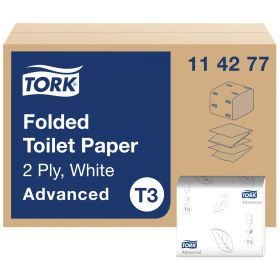 TORK 114277 – Skládaný toaletní papír Advanced T3, 2 vrst., 36 x 252 ks - Karton