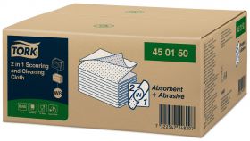 TORK 450150 – Skládaná utěrka 2 v 1 k drhnutí a čistění W8, 8 x 45 ks - Karton