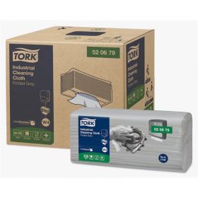 TORK 520679 – Průmyslová čisticí utěrka netkaná W4, šedá, 4 x 120 kusů- Karton