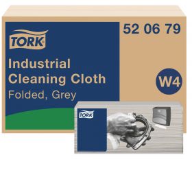 TORK 520679 – Průmyslová čisticí utěrka netkaná W4, šedá, 4 x 120 kusů- Karton