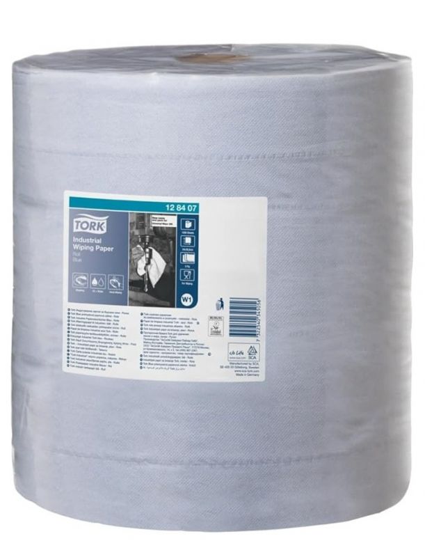 TORK 128407 – průmyslová papírová utěrka v roli W1, 2vr., 157,5 m, 450útr.