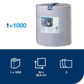 TORK 128407 – průmyslová papírová utěrka v roli W1, 2vr., 157,5 m, 450útr.