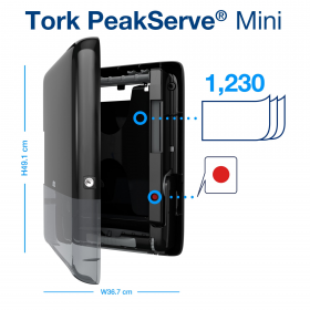 TORK PeakServe 552558 - Mini zásobník na jednovrstvé papírové ručníky H5