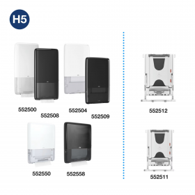 TORK PeakServe 552558 - Mini zásobník na jednovrstvé papírové ručníky H5