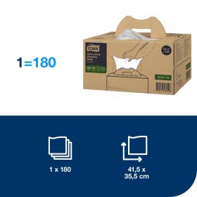 TORK 530172 – Heavy Duty skládaná čisticí utěrka netkaná W7, 1 x 180 ks