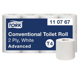 TORK 110767 – toaletní papír konvenční role T4, 2vr.., 30 m, 8 x 8 rl. - Karton