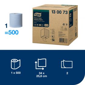 TORK 130073 – Heavy Duty papírová utěrka  W1/W2/W3, 170 m, 2 vrst.