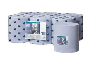 TORK 128208 – Papírová utěrka v roli M2, 6 rl., 1 vrst., modrá, 320 m x 20 cm, Středový odvin