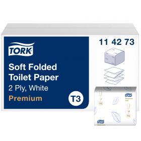 TORK 114273 – jemný skládaný toaletní papír T3, 2vr., 30 x 252 ks - Karton