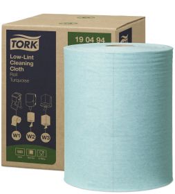 TORK 190494 – Low–Lint čisticí utěrka W1/W2/W3, netkaná text. 1vr.,180 m, 500 útr.