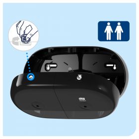 TORK 682008 – SmartOne® Twin Mini zásobník na toaletní papír T9, černý