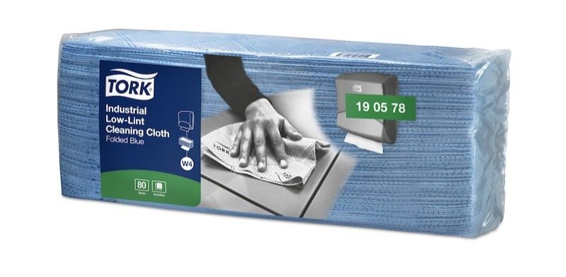 TORK 190578 – průmyslová Low–Lint čisticí utěrka W4, netkaná text. 1vr., 80útr.