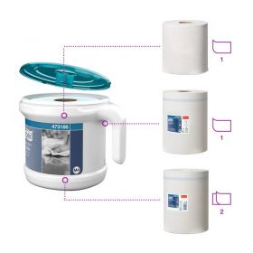 TORK 473186 – REFLEX PORTABLE zásobník vč. pap. role M4,  2vr.