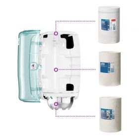 TORK 658000 – Mini zásobník na role se středovým odvíjením M1